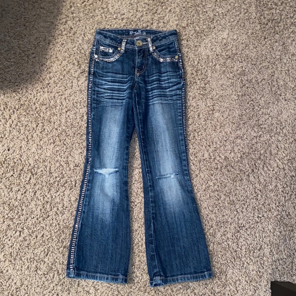 Navy blue jeans